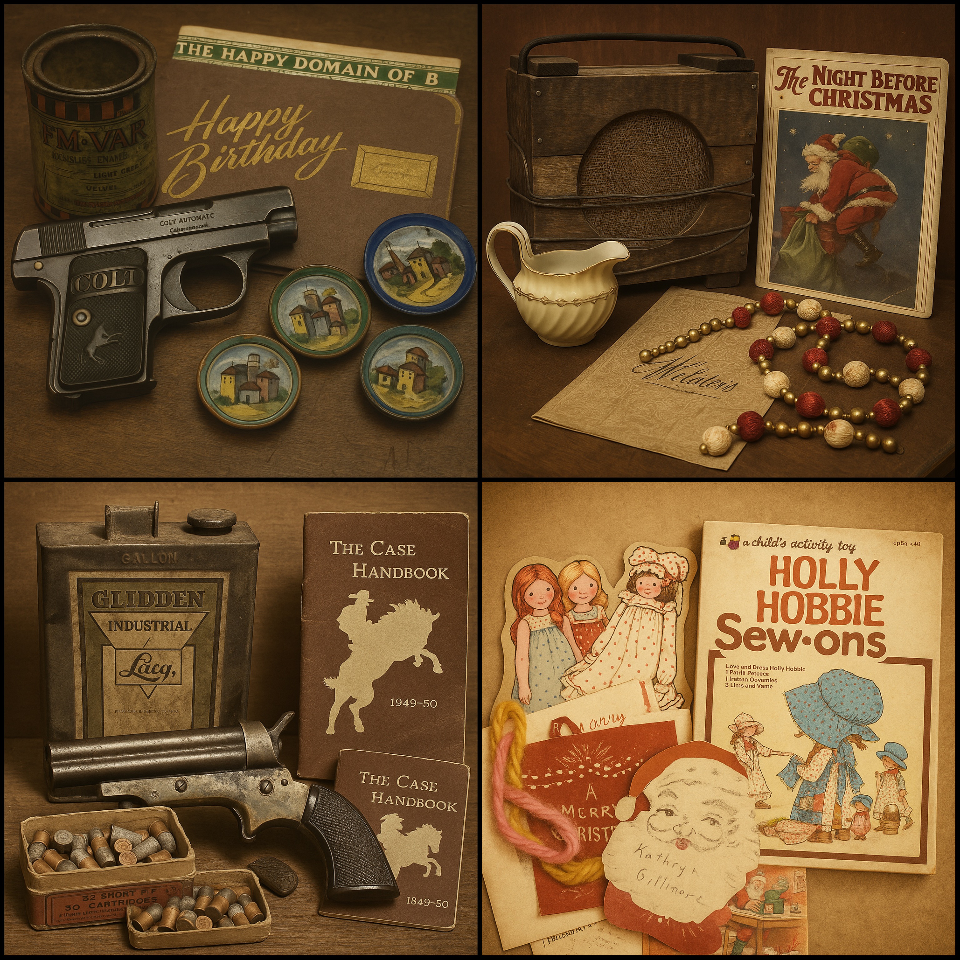 PART9 Vintage Pistols, Guns, Vintage Item & MORE!